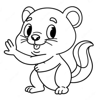 Buc Ee S Beaver Mascot Coloring Page 60917-50522