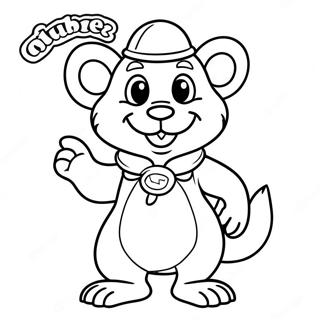 Buc Ee S Beaver Mascot Coloring Page 60917-50523