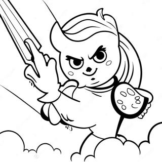 Scarlet Overkill In Action Coloring Page 60927-50537