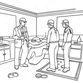 Crime Scene Investigation Coloring Page 60946-50554