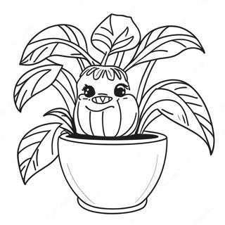 Audrey Ii Plant Coloring Page 60957-50546