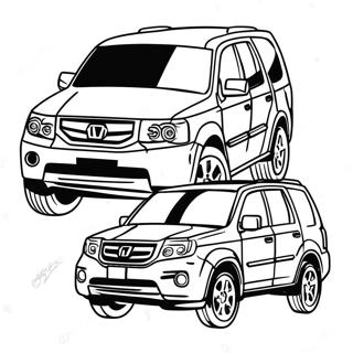 Honda Pilot Coloring Page 60976-50566