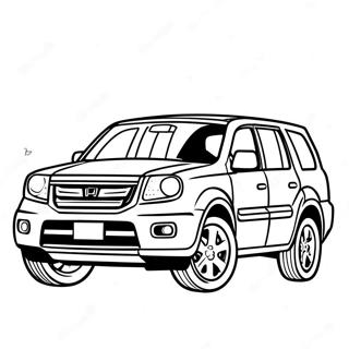 Honda Pilot Coloring Page 60976-50568