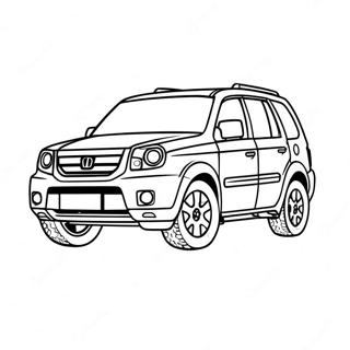 Honda Pilot Adventure Coloring Page 60977-50583