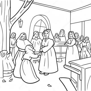 Salem Witch Trials Coloring Pages