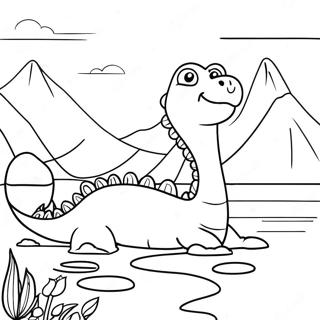 Loch Ness Monster Coloring Page 61006-50606