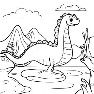 Loch Ness Monster Coloring Page 61006-50607