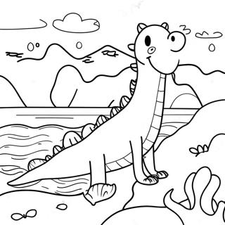 Loch Ness Monster Coloring Page 61006-50608