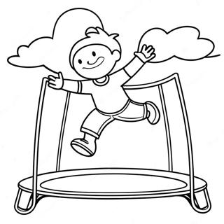 Trampoline Fun Coloring Page 61046-50620