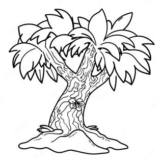 Colorful Chicka Chicka 123 Tree Coloring Page 61067-50635