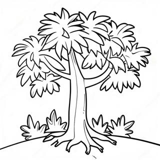 Colorful Chicka Chicka 123 Tree Coloring Page 61067-50636