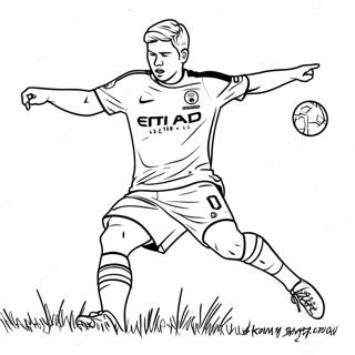 Kevin De Bruyne Coloring Pages