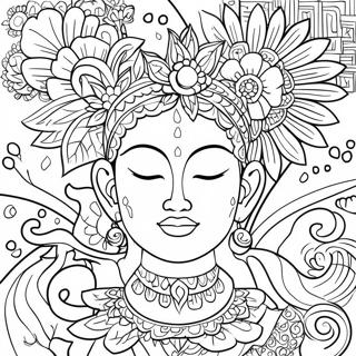 Easy Mindfulness Coloring Page 61106-50678