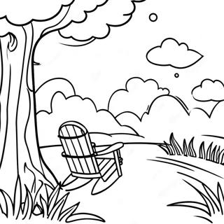 Relaxing Nature Scenery Mindfulness Coloring Page 61107-50670