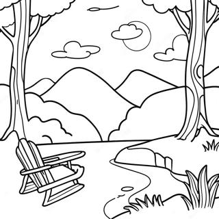 Relaxing Nature Scenery Mindfulness Coloring Page 61107-50671