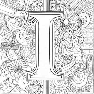 Illustrative Capital Letter I Coloring Page 61127-50695