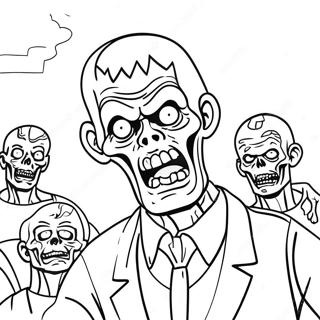 Zombies Coloring Pages