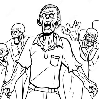 Zombies Coloring Page 61146-50707