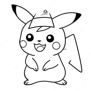 Halloween Pikachu Coloring Page 6114-4884