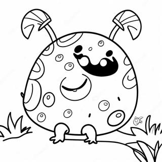 Happy Grouchy Ladybug Coloring Page 61167-50721