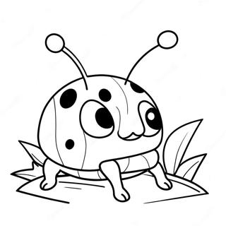 Happy Grouchy Ladybug Coloring Page 61167-50722