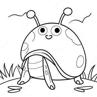 Happy Grouchy Ladybug Coloring Page 61167-50723