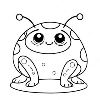 Happy Grouchy Ladybug Coloring Page 61167-50724