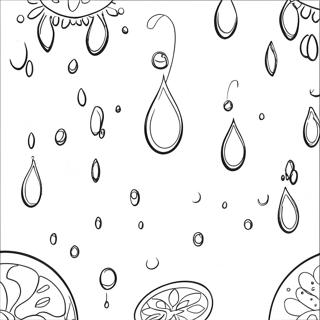 Colorful Water Droplets Coloring Page 61187-50743