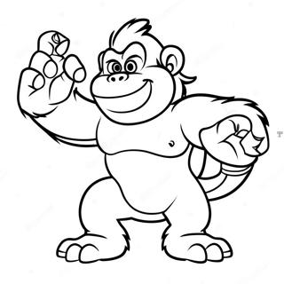 Dixie Kong Coloring Page 61196-50740