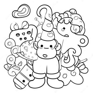 Candyland Characters Coloring Page 61206-50751