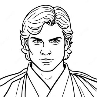 Anakin Skywalker In Jedi Robes Coloring Page 61237-50785