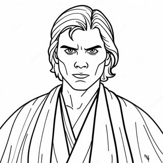 Anakin Skywalker In Jedi Robes Coloring Page 61237-50786