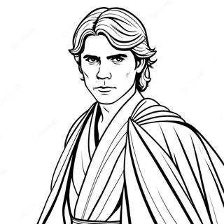 Anakin Skywalker In Jedi Robes Coloring Page 61237-50787