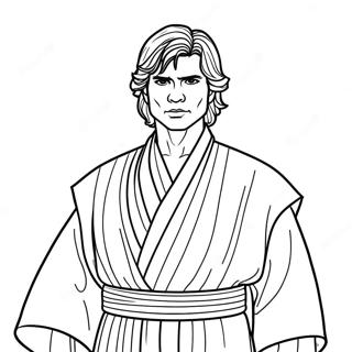 Anakin Skywalker In Jedi Robes Coloring Page 61237-50788