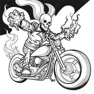 Ghost Rider Coloring Page 6124-4891