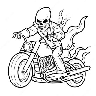 Ghost Rider Coloring Page 6124-4892