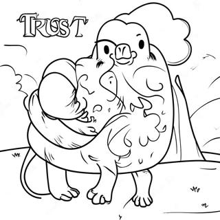 Trust In The Lord With All Your Heart Coloring Pages