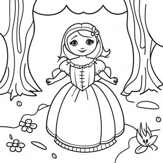 Grimm Fairy Tales Themed Coloring Page 61326-50842