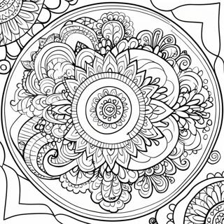 Relaxing Mandala Coloring Page 61347-50865