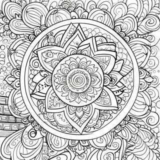 Relaxing Mandala Coloring Page 61347-50867