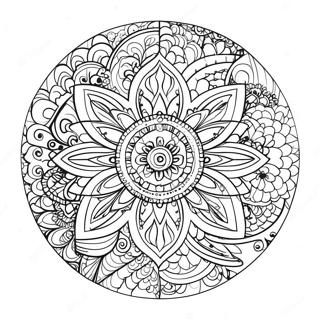 Relaxing Mandala Coloring Page 61347-50868