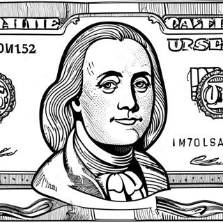 Dollar Bill Coloring Page 61356-50870