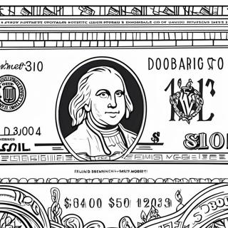 Dollar Bill Coloring Page 61356-50871