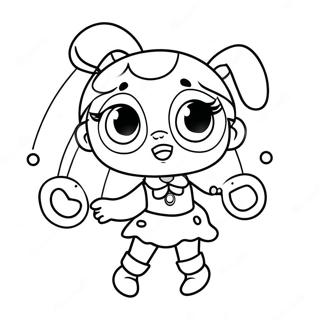 High Powerpuff Girl With Colorful Background Coloring Page 61367-50879