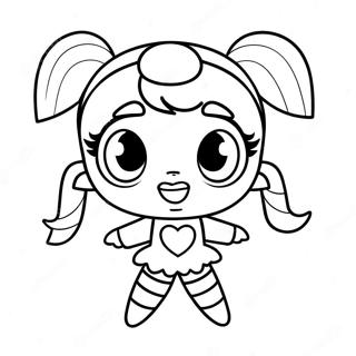 High Powerpuff Girl With Colorful Background Coloring Page 61367-50880