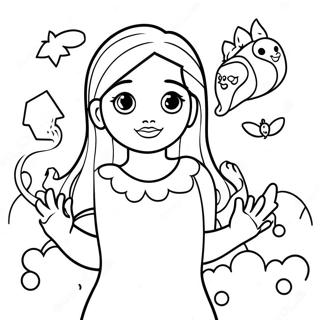 Luz With Magical Creatures Coloring Page 61377-50886