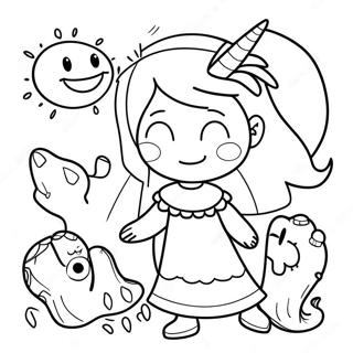 Luz With Magical Creatures Coloring Page 61377-50887