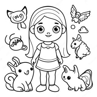 Luz With Magical Creatures Coloring Page 61377-50888