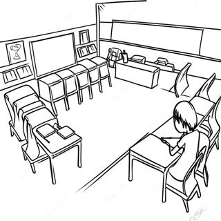 Classroom Coloring Page 61426-50924