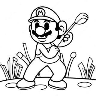 Mario Golf Coloring Page 61436-50935